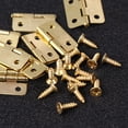 thumbnail image 2 of OULII 100pcs Bifold Door Hinges Yellow Iron Vintage Easy To Install And Remove With 400pcs Screws, 2 of 4
