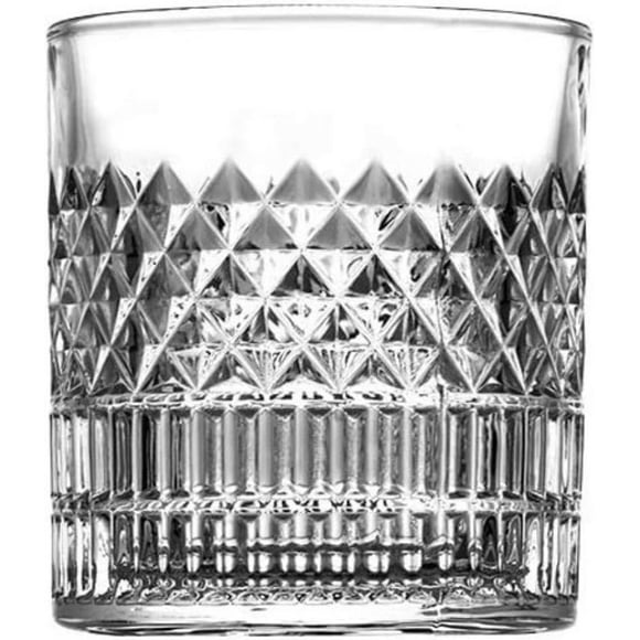 ld Fashioned Whiskey Glasses with Luxury Box - 10 Oz Rocks Barware For Scotch, Bourbon, Liquor and Cocktail Drinks - Set of 4 - Men Gift