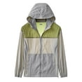 thumbnail image 3 of Spring Savings! BiZtdJrK Unisex Sun Protection Clothing Womens Mens Thin Breathable Sun Protection Jacket Outdoor Riding Fishing Hoodies with Pockets Green S, 3 of 7