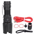thumbnail image 1 of Strong Flashlight with Clip Stepless Dimming Rechargeable Flashlight Pocket Work Light for Outdoor, 1 of 14