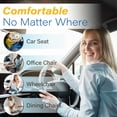thumbnail image 6 of QUTOOL Car Seat Cushion for Driving, Memory Foam Driver Seat Cushion with Coccyx Cutout, Height-Boosting Car Seat Pad for Long Drivers, Car, Truck, SUV & Office Chair, Black, 6 of 10