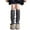 Dark Gray, variant on Hjtefg Girls' Knit Leg - Embroidered Bow Knee-High Socks, Korean Style Ribbed Socks,Color: Black Size: One Size