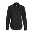 thumbnail image 2 of Van Heusen - Women's Cotton/Poly Solid Point Collar Shirt - 13V5053 - Black, 2 of 3