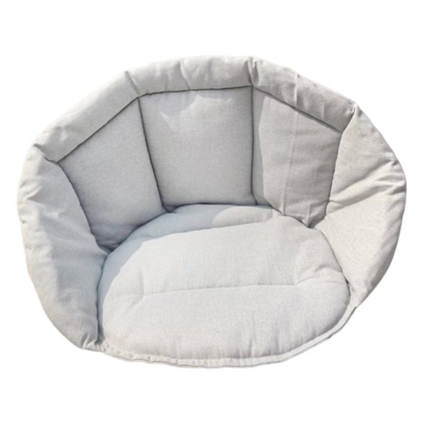 Cojín para silla colgante de mimbre, cojín para hamaca, silla colgante con forma de lágrima, puente para jardín Gris 60x60x45cm