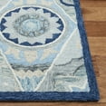 thumbnail image 3 of SAFAVIEH Suzani Mckenzie Abstract Area Rug, Blue/Ivory, 3' x 5', 3 of 7