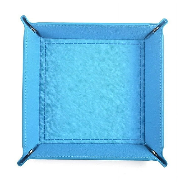 WKWeiS Leather Dice Tray Four-Corner Folding Game Dice Tray Tray Todays Clearance Deal