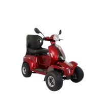 4 Wheel All Terrain Electric Scooter for Adults – LuxuryTon X-1000, Fat Tire, 60V Battery, 18 MPH, LED Lights, Heavy Duty Mobility