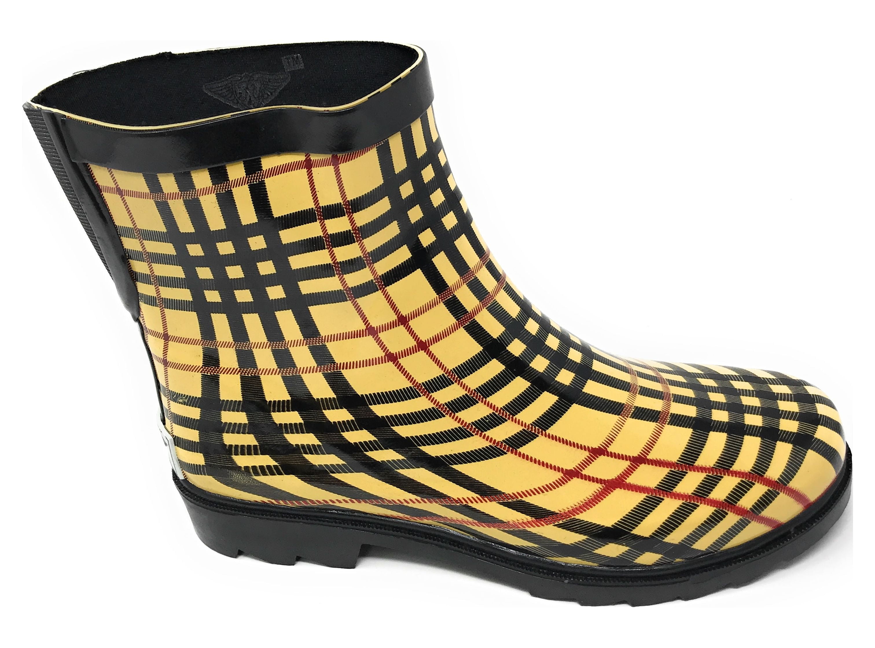 Forever Young Women's Fashion Two Tone Tall Shaft Rain Boots