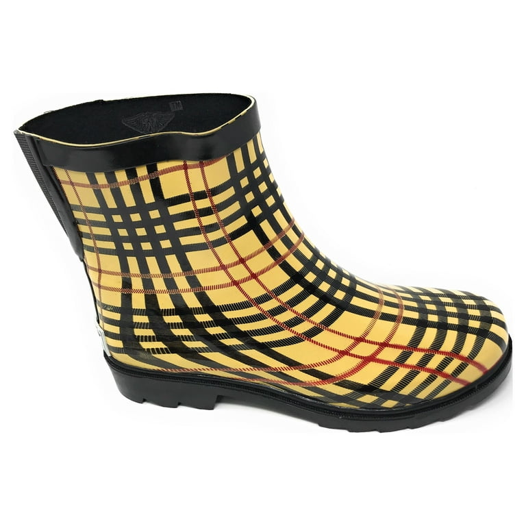 Forever Young Women s Fashion Two Tone Tall Shaft Rain Boots Walmart