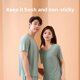 thumbnail image 4 of Parejas de seda de hielo sensación fresca verano fino corto manga pantalones largos ropa de dormir conjunto de ropa de hogar para hombres y mujeres, 4 of 5
