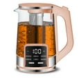 thumbnail image 1 of Gourmia Electric Kettle 1.7L with 6 Presets, Digital Display, and Tea Infuser, Peach, 1 of 10