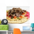 thumbnail image 1 of Shawarma Beef with Hummus Wall Mural by Wallmonkeys Peel and Stick Graphic (36 in W x 25 in H) WM50628, 1 of 4