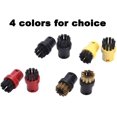 thumbnail image 4 of Paquete de 4 cepillos de limpieza redondos de repuesto CHEPIHG para limpiadores a vapor Karcher SC1 SC2 SC3 SC4 SC5 SC7 negro, 4 of 5