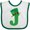 White and Green, variant on Inktastic Irish St Patricks Day Letter J Monogram Boys or Girls Baby Bib