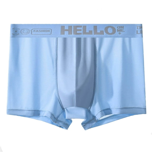 Men's Ice Silk Seamless Ice Thin Breathable Trend Shorts Underwear