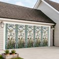 thumbnail image 4 of Vintage Floral Garage Door Cover Banner 6 x 13 FT,Retro Abstract Art Summer Flowers Watercolor Garage Door Curtains Backdrop with Grommets for Indoor Outdoor Wall Party Porch Yard Decor Background, 4 of 9