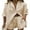 Beige, variant on Rdhnmea Womens 2 Pieces Outfit Summer Cotton Linen Half Sleeve Lapel T-Shirt Tops+Drawstring Shorts Casual Clothes Set