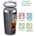 thumbnail image 2 of Keep Shining Beautiful One The World Needs Your Light - Funny Inspirational Birthday Gifts for Women, Her, Friends, Sisters, Coworkers, Daughter Gifts Insulated Tumbler 20 oz Glitter charcoal, 2 of 6