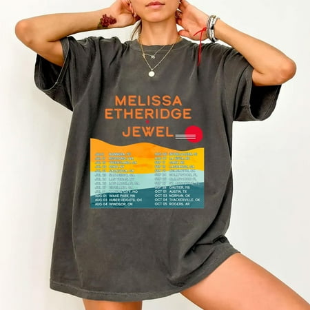 

Melissa Etheridge and Jewel 2024 North American Tour 2024 T-Shirt Melissa Etheridge 2024 Concert Unisex T-Shirt Jewel Fan Gift Jewel 2024 Tour TEE T-Shirt Beautiful.