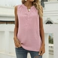 thumbnail image 2 of ZyeKqe Womens V Neck Tank Tops Business Casual Blouses Summer Sleeveless Top Dotted Work Shirts, 2 of 9