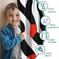thumbnail image 3 of Blackout Kids Curtains,Red and Black Modern Art Geometric Childrens Insulated Curtains Set Of 2,Bedroom Essentials,Toddler Room Decor 52x63in(132x160cm), 3 of 4