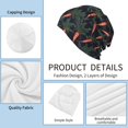 thumbnail image 3 of Beanie for Men and Women, leaf Carrot Pattern Cozy Winter Hat Beanies Hats Skull Cap, Soft Cool Knit Hats for Women Men Men's Skullies & Beanies, 3 of 5