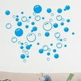 thumbnail image 2 of kurtrusly Bubbles Circle Removable Wallpaper Bathroom Window Wall Sticker Home DIY PVC Decals, 2 of 7