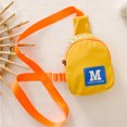 thumbnail image 1 of Bolsa De Pecho Para Niños Bolso de pecho para niños a la moda, bandolera con letras de lona, ​​sencillo para niños (amarillo) Sywqhk Para Estrenar, 1 of 8