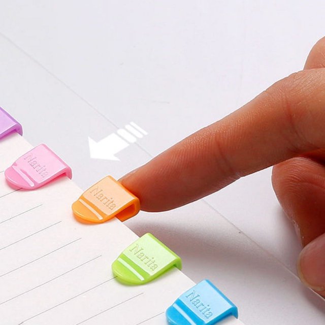 20pcs Colorful Mini Plastic Clips Set - Versatile Notebook Label Organizers, Durable Bookmark Decorations, Perfect for Student-Friendly School & Office Organization