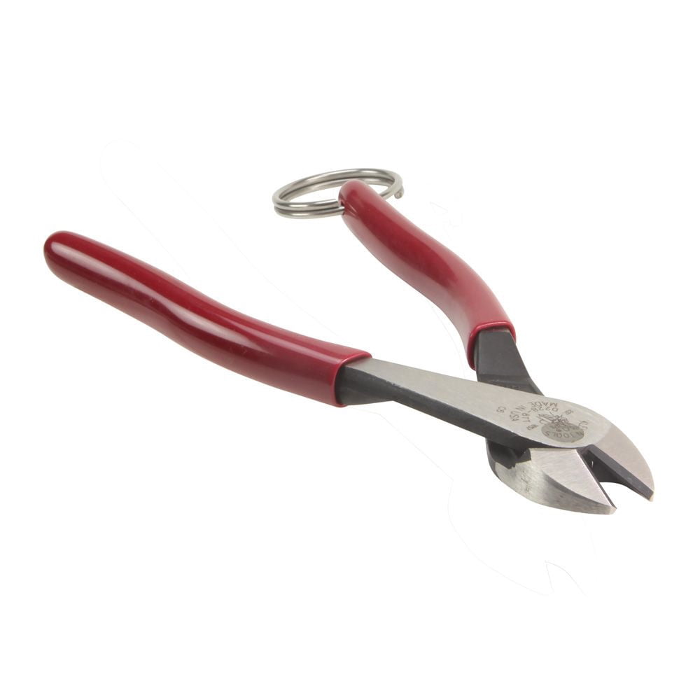 Klein Tools D228-8TT 8 in. High-Leverage Diagonal Cutting Pliers with Tether Ring