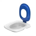 thumbnail image 1 of Kit de entrenamiento para ir al baño para gatos, entrenador universal reutilizable, limpiador de asientos para mascotas, azul, 1 of 4