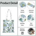 thumbnail image 5 of Vintage Daisy Print Reusable Grocery Tote Bag – Large Canvas Shopping Bag with Boho Floral Watercolor Design, Eco-Friendly & Heavy-Duty Market Tote for Women, Farmers Market, Beach, Spring & Summer, 5 of 5