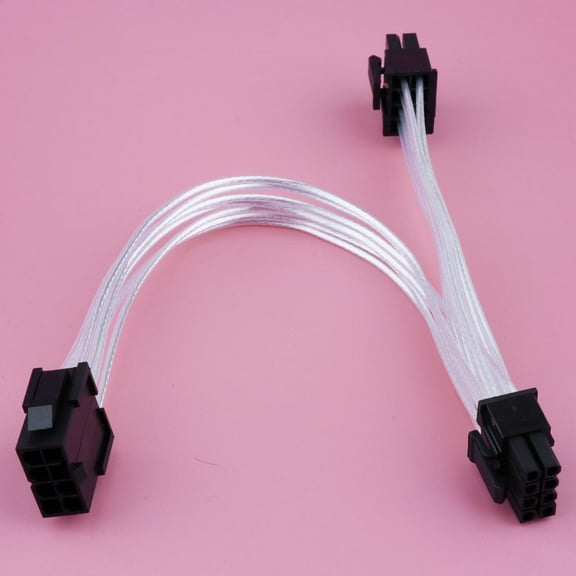 Pin To 2 8 Pin (6 2) Graphics Video Card -e Adapter GPU Y-splitter Extension Cable