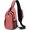 Light Red, variant on Structured Sling Backpack with Strap Pocket (Fits Power ) - Heavy Duty Water Resistant Crossbody Bag for Tech & Travel - Thick Padded Bottom Anti- Daypack (Fits Tablet/Console)