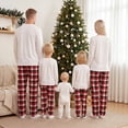 thumbnail image 6 of Nibbcoa Family Christmas Pajamas Matching Set Long Sleeve Crew Neck Tops and Pants, 6 of 8