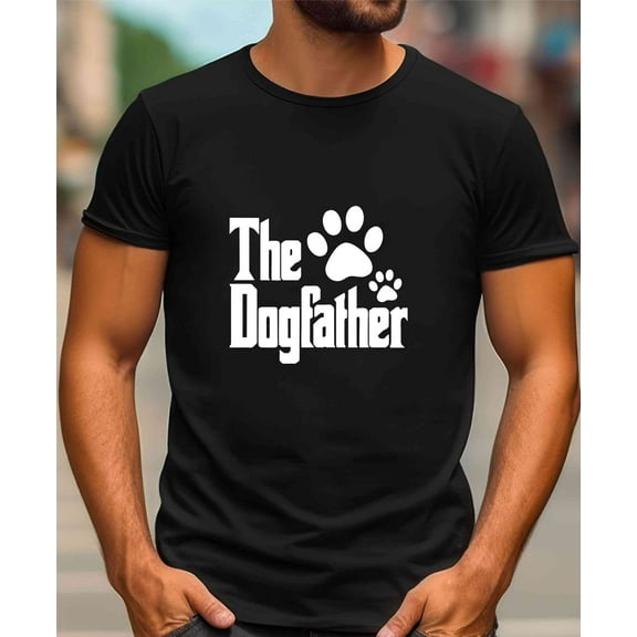 The Dogfather T-shirt, Dod Dad Tshirt, Dog Owner Men Tshirt, Father's Day Dog Dad Tshirt, Dog Daddy Tee, Pet Lover Men Tee Shirt