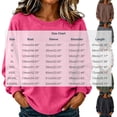 thumbnail image 4 of yillto Womens Long Sleeve Crewneck Sweatshirts Plus Size Loose Casual Solid Color Sweatshirt S-5XL, 4 of 6