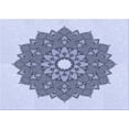 thumbnail image 1 of Ahgly Company Machine Washable Indoor Rectangle Transitional Lavender Blue Area Rugs, 2' x 5', 1 of 7