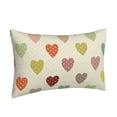 thumbnail image 2 of Binfone Heart Polka Dot Standard Size Pillowcase, Long Staple Pure Cotton Envelope Closure Pillow Cover,20"X30", 2 of 9