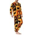 thumbnail image 3 of Bingfone Men'S Pajama Set 2 Piece Loungewear Pjs, Long Sleeve With Pajama Pants-Halloween, 3 of 9
