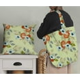 thumbnail image 5 of Soimoi Beige Poly Georgette Tissu Tomate & Freesia Imprimé Floral 1 Yard 52 Inch Wide, 5 of 5