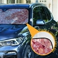 thumbnail image 3 of Pink Clastic Gemstone Car Windshield Sun Shade Foldable Car Front Window Visor Heat and UV Protection 53x23.5, 3 of 8