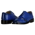 thumbnail image 2 of LIBERTYZENO Boy Kids Leather Dress Shoes Boys Wedding Shoes for Kids, Royal Blue, 2 of 6