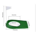 thumbnail image 2 of Taza de práctica de golf, ayudas para la práctica de la taza de golf, taza de plástico para hoyos de golf, ajustable con agujero y bandera de golf (1 unidad, verde -t, 2 of 5