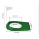 thumbnail image 2 of Taza de práctica de golf, ayudas para la práctica de la taza de golf, taza de plástico con orificio para putt de golf, ajustable con agujero y bandera (1 unidad, verde), 2 of 5