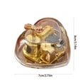 thumbnail image 3 of Hand Windup Metal Movement Octave Box Music Box with Clear Acrylic Heart Shape For Friend Couple Birthday Gift, 3 of 7