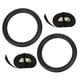 thumbnail image 5 of 1 par de anillos colgantes para ejercicios de gimnasia, entrenamiento de fuerza, suministros de fitness para interiores, color negro, 5 of 15