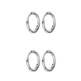 thumbnail image 1 of Pendientes de aro Minnieouse de plata pequeños Acero inoxidable Galvanoplastia, 1 of 6