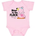 thumbnail image 3 of Inktastic New to the Flock Cute Baby Flamingo Boys or Girls Baby Bodysuit, 3 of 5