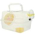 thumbnail image 2 of Hamster Transparent Cage Portable Pet Mouse Case Hamster Nursery Container, 2 of 8